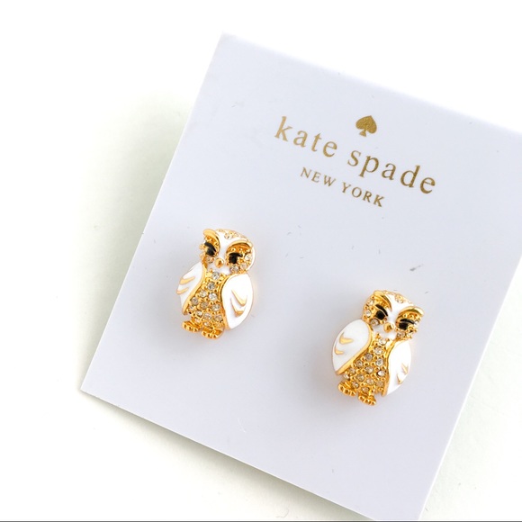 Kate spade star bright white owl earrings - Picture 5 of 5